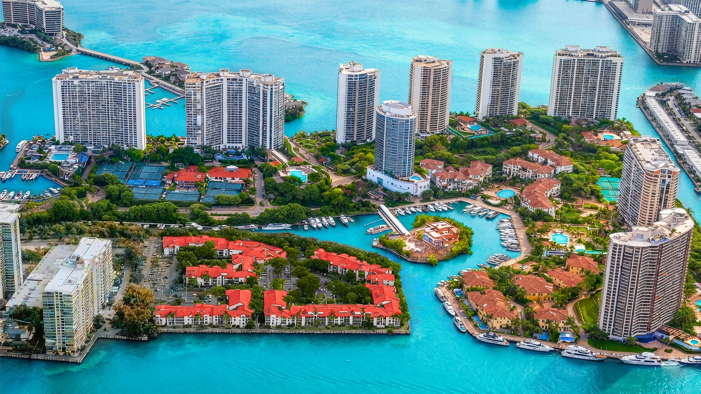 Williams Island aerial view, Aventura, FL