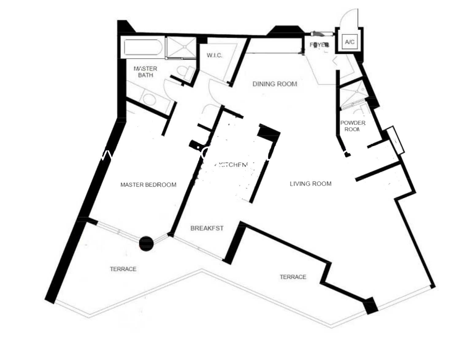 11 floor plan at 1000 Island Blvd, Williams Island