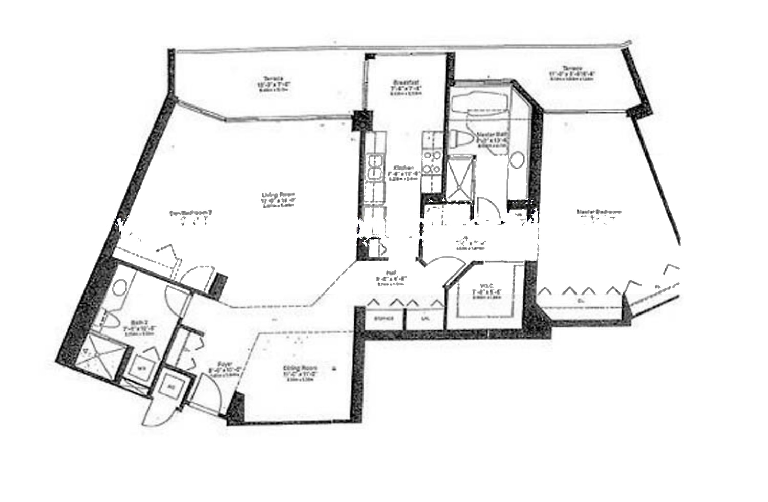 08 floor plan at 1000 Island Blvd, Williams Island