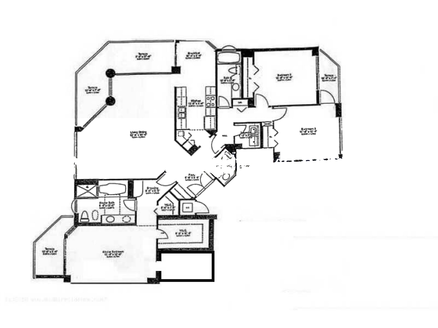 04 floor plan at 1000 Island Blvd, Williams Island
