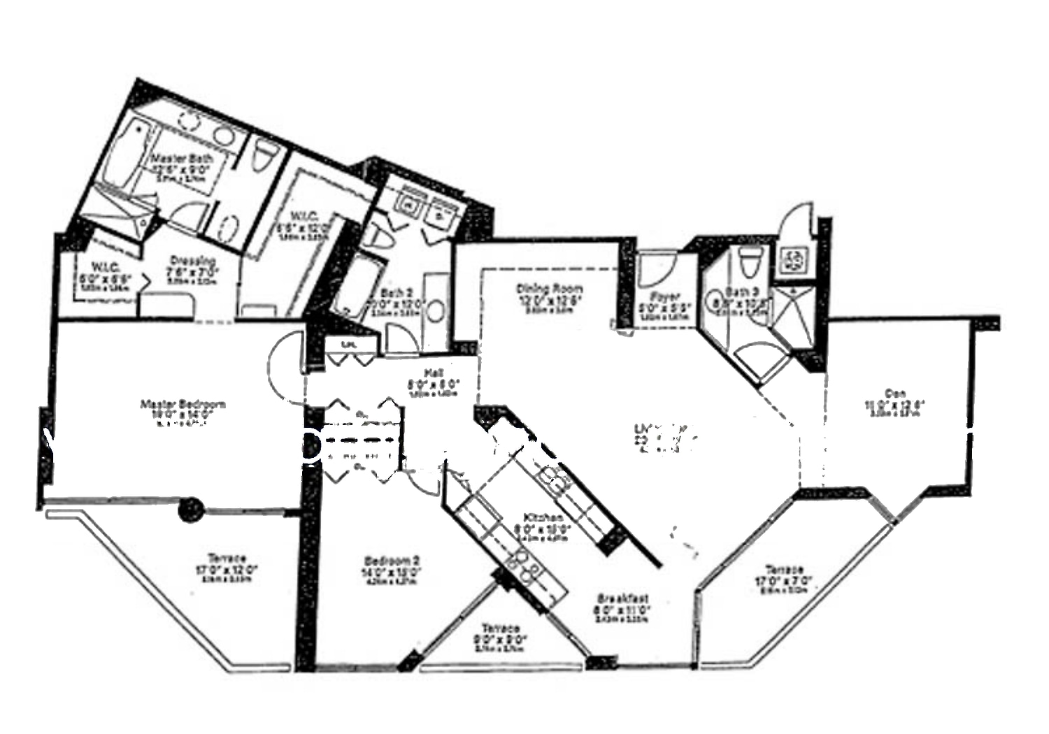 03 floor plan at 1000 Island Blvd, Williams Island