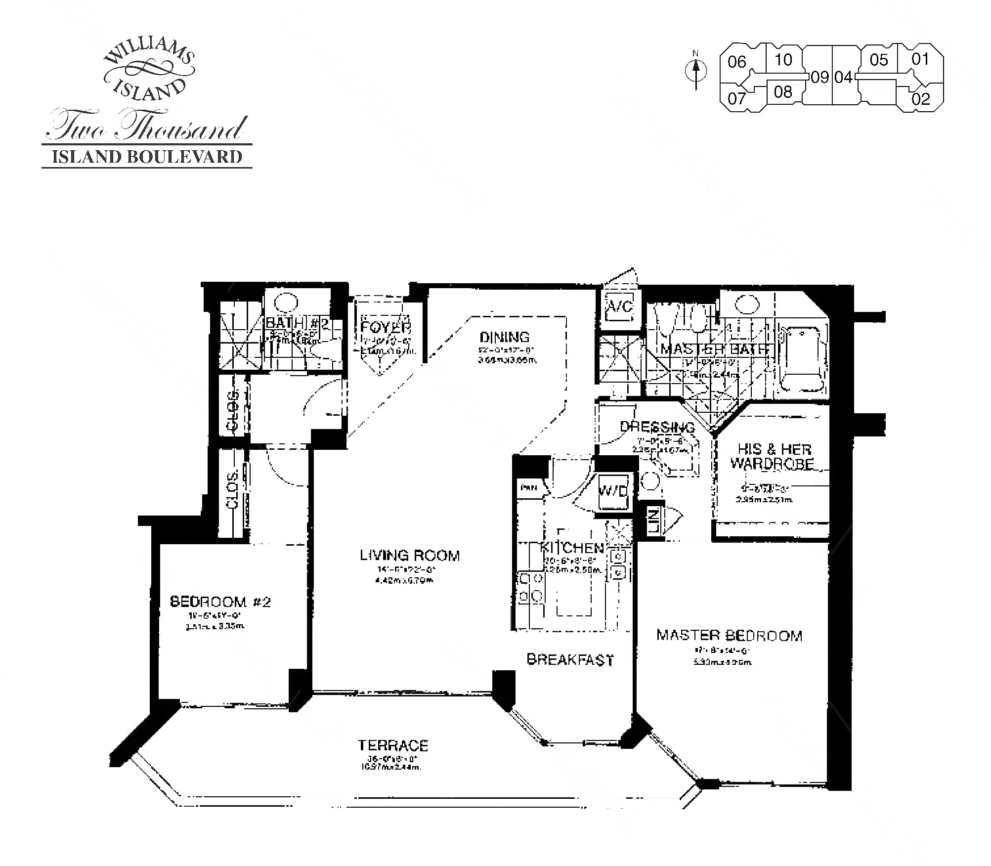 03 floor plan at 2000 Island Blvd, Williams Island