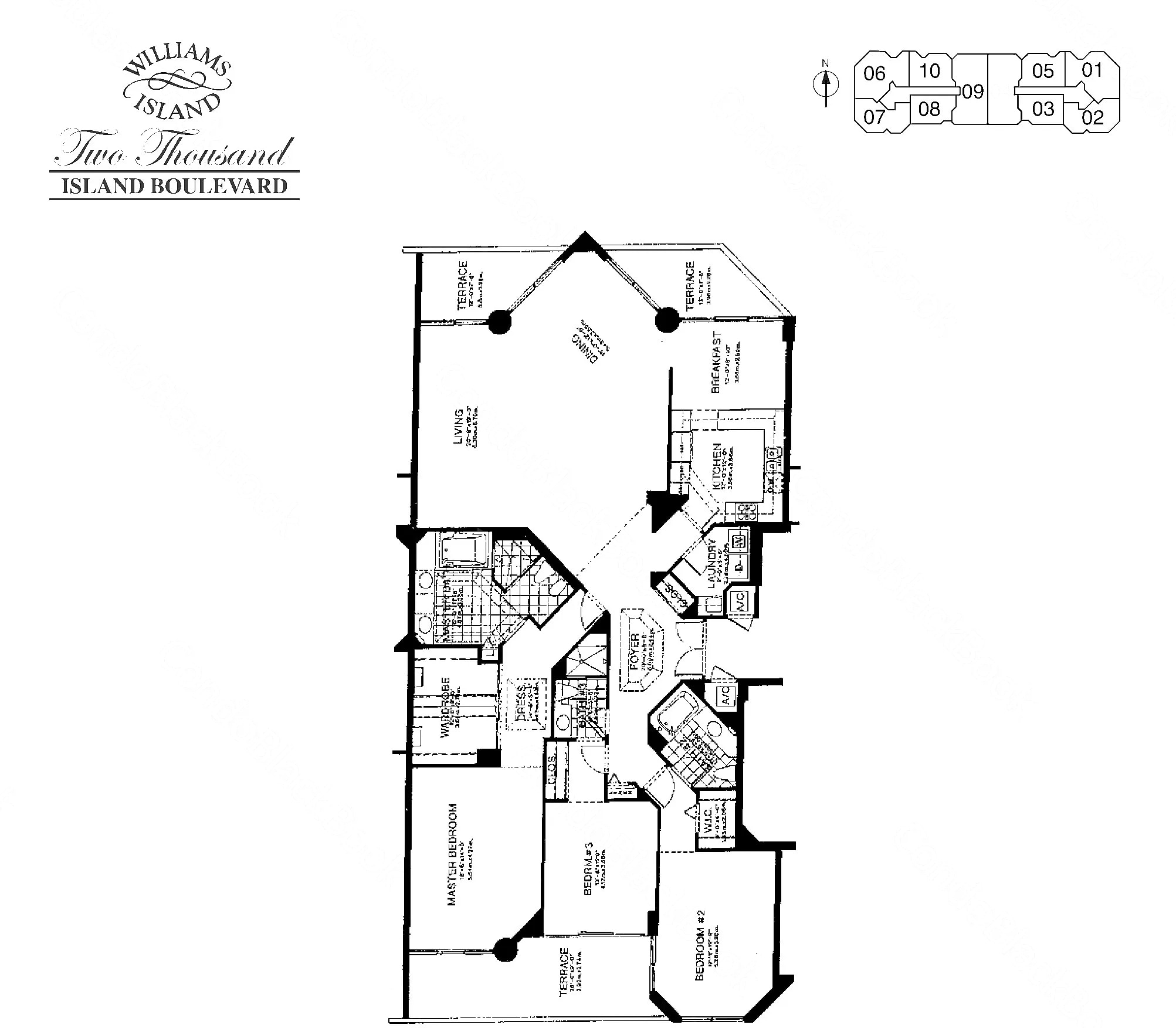 04 floor plan at 2000 Island Blvd, Williams Island