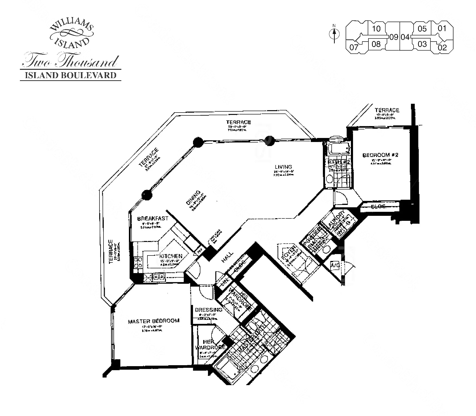 06 floor plan at 2000 Island Blvd, Williams Island