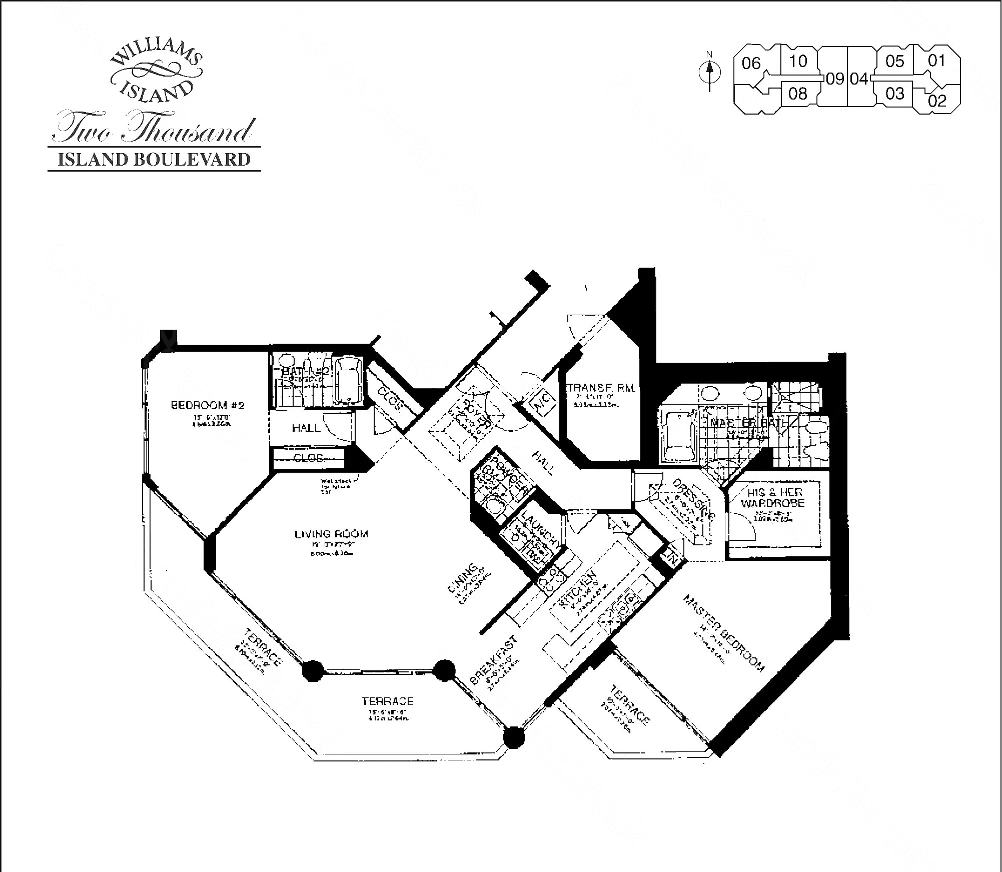 07 floor plan at 2000 Island Blvd, Williams Island