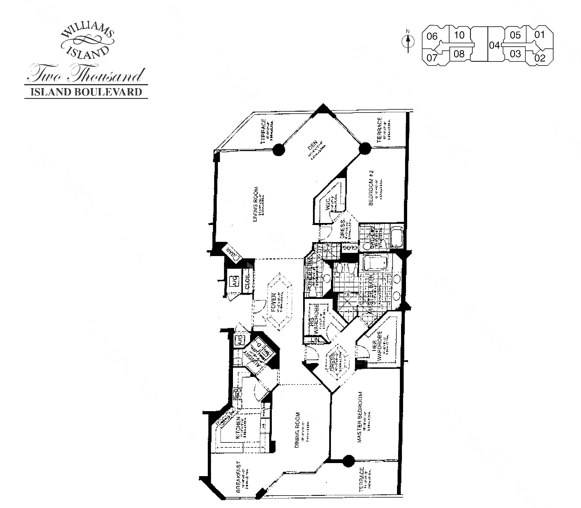 09 floor plan at 2000 Island Blvd, Williams Island