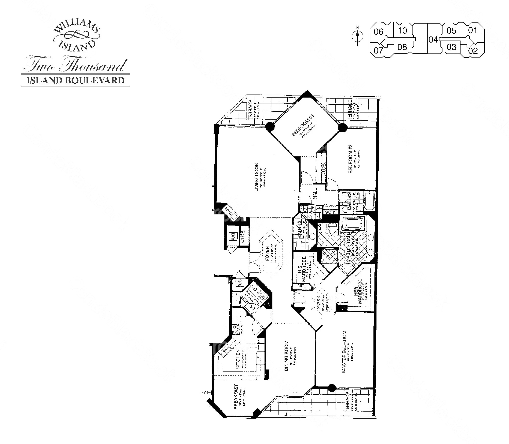 09 · F3 floor plan at 2000 Island Blvd, Williams Island