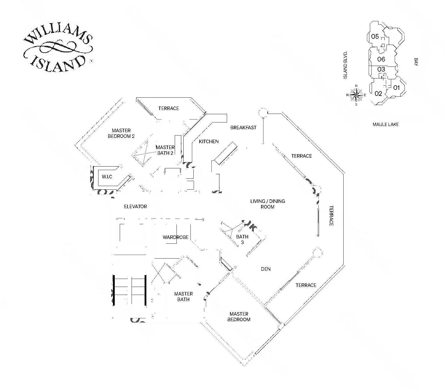 04 floor plan at 2600 Résidence du Cap, Williams Island