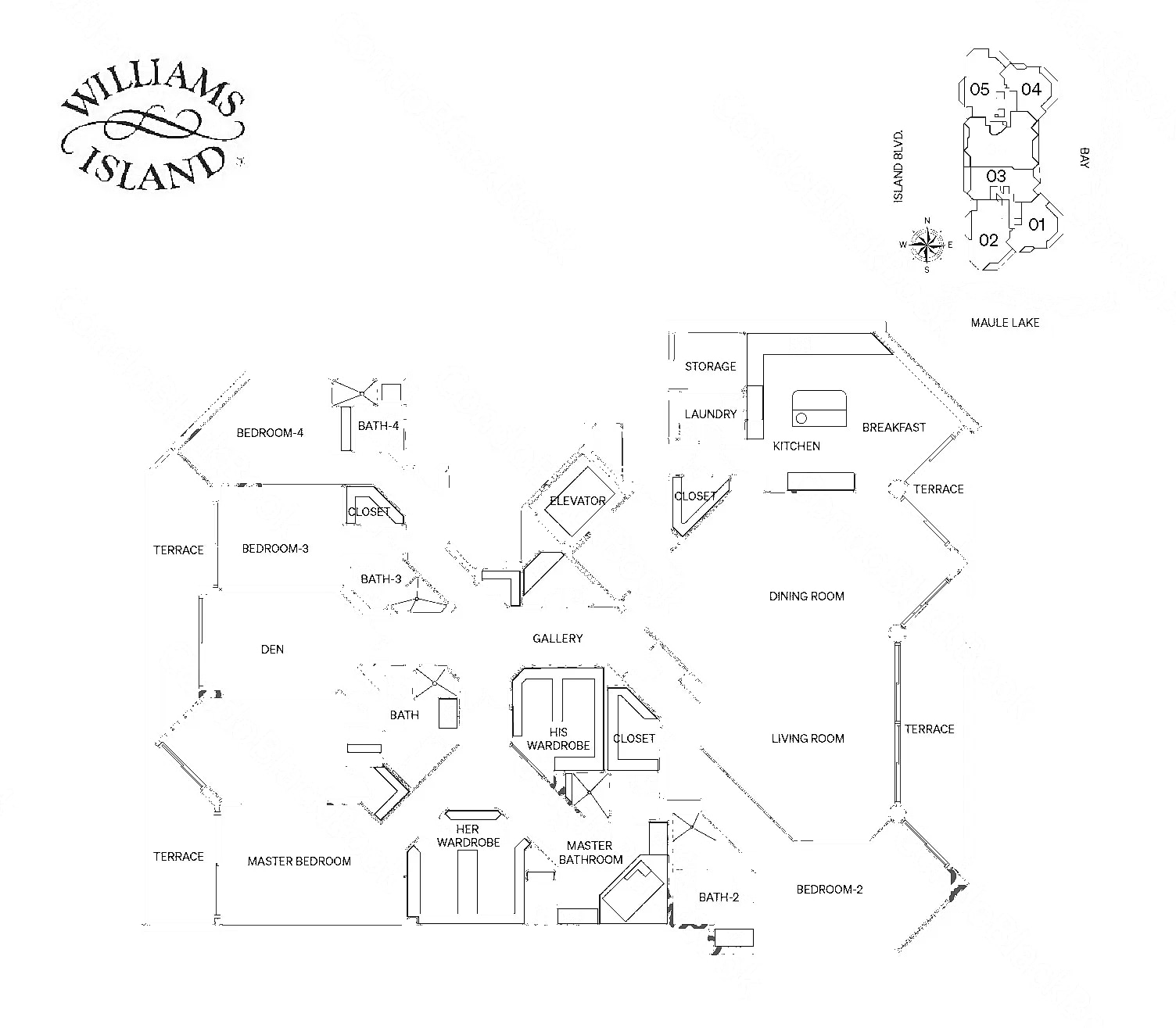 06 floor plan at 2600 Résidence du Cap, Williams Island