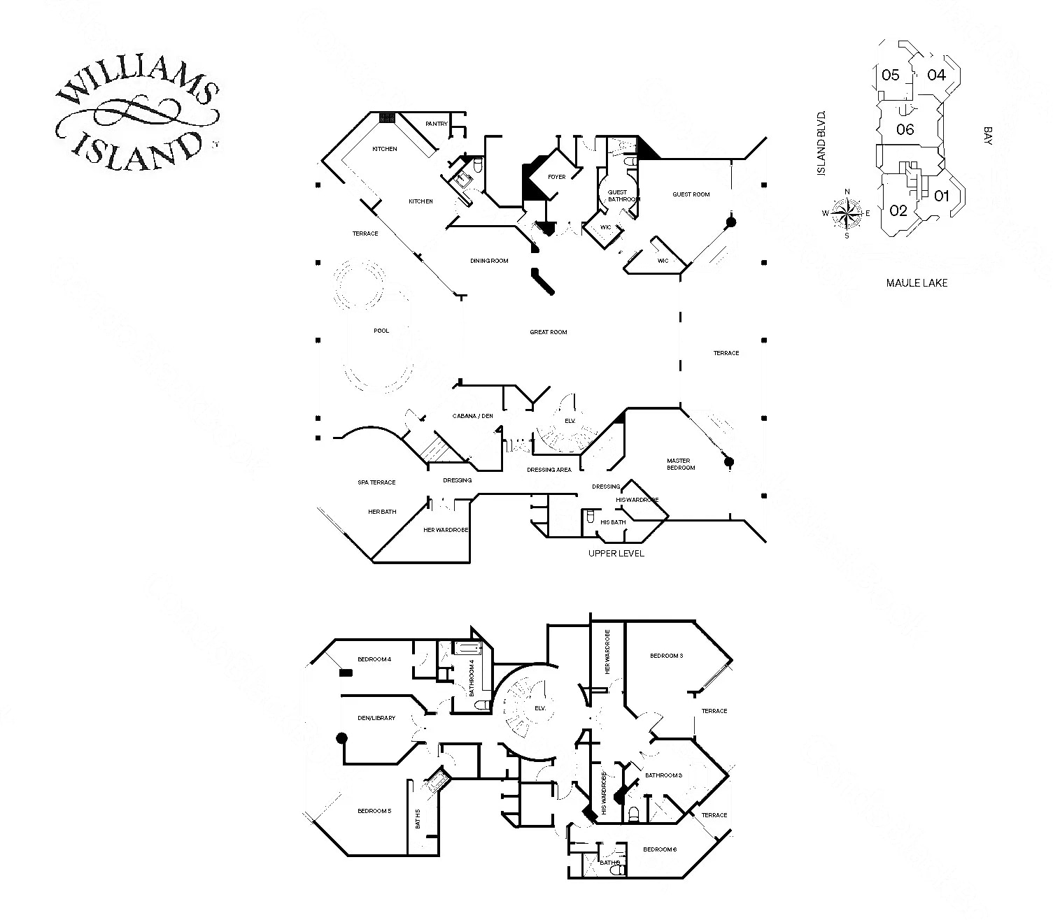 PH03 floor plan at 2600 Résidence du Cap, Williams Island