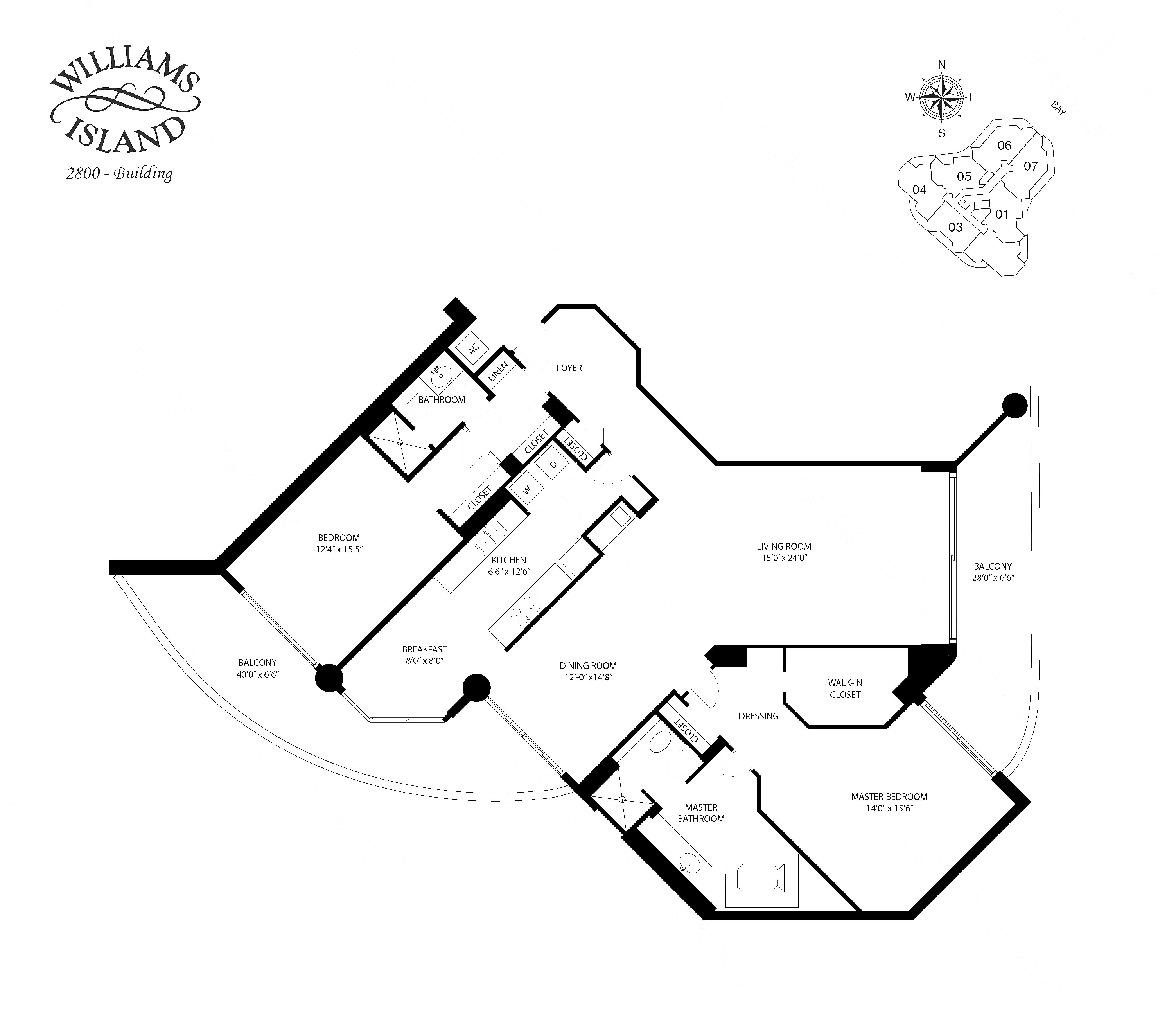 02 floor plan at 2800 Island Blvd, Williams Island