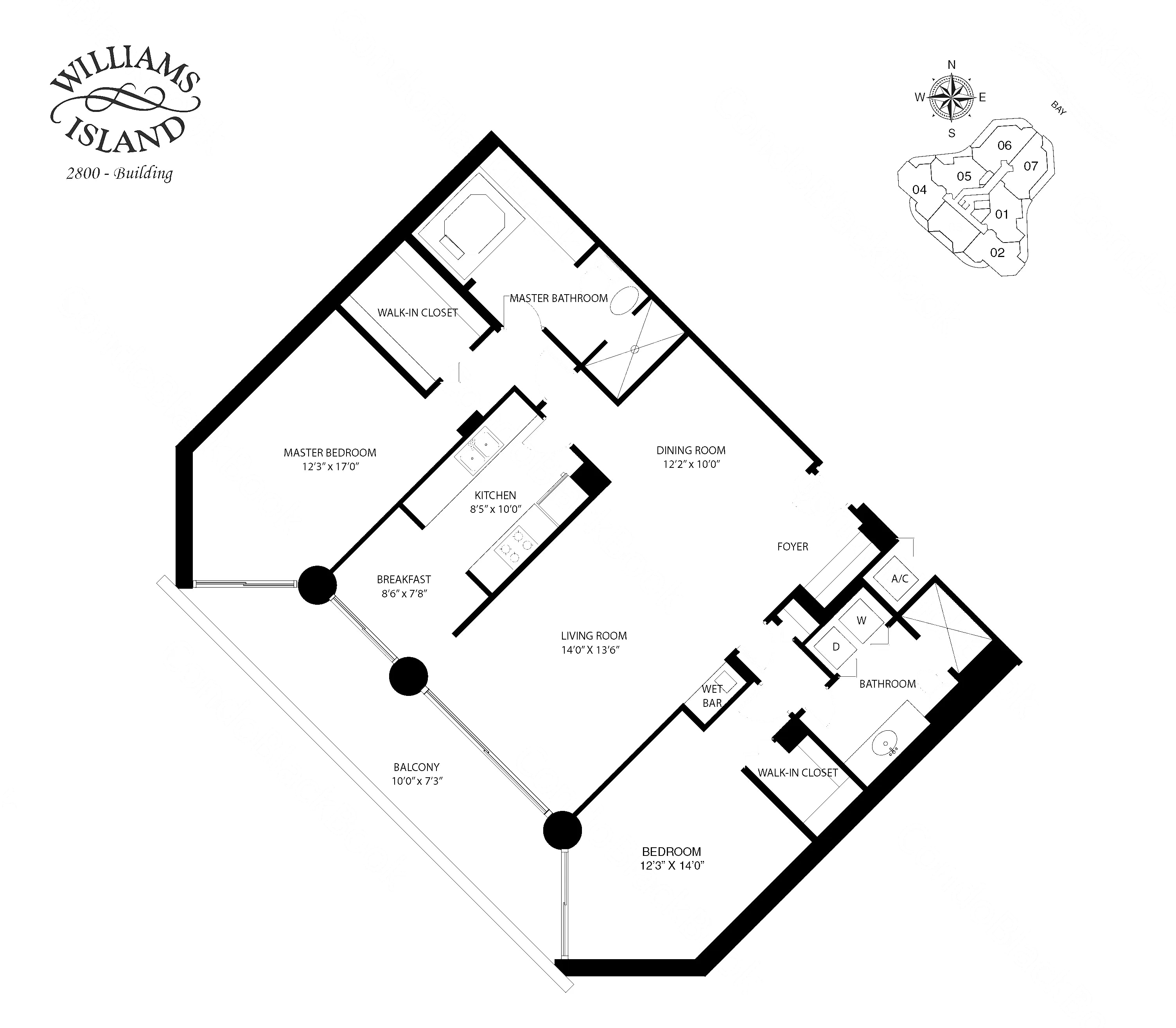 03 floor plan at 2800 Island Blvd, Williams Island