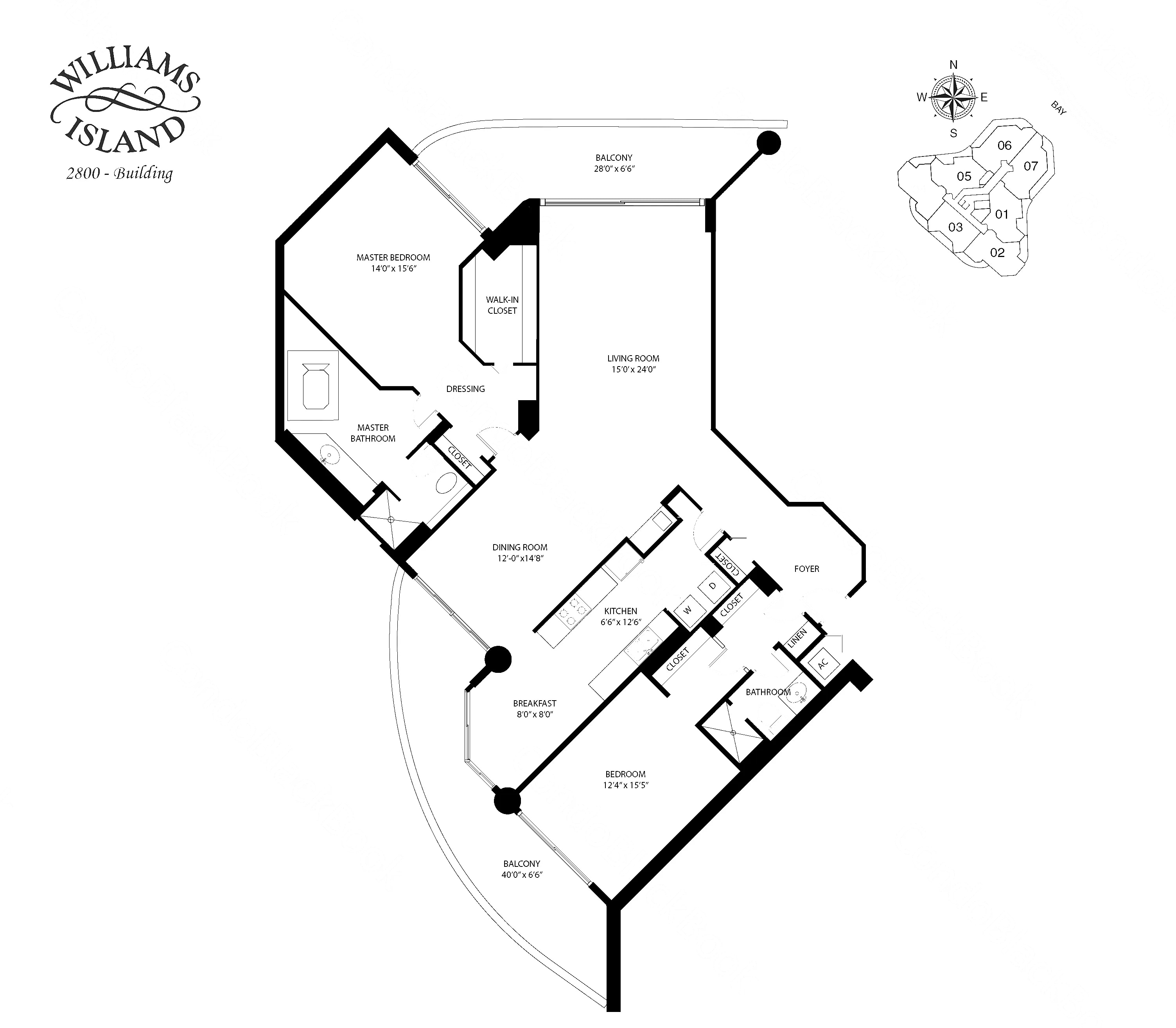 04 floor plan at 2800 Island Blvd, Williams Island