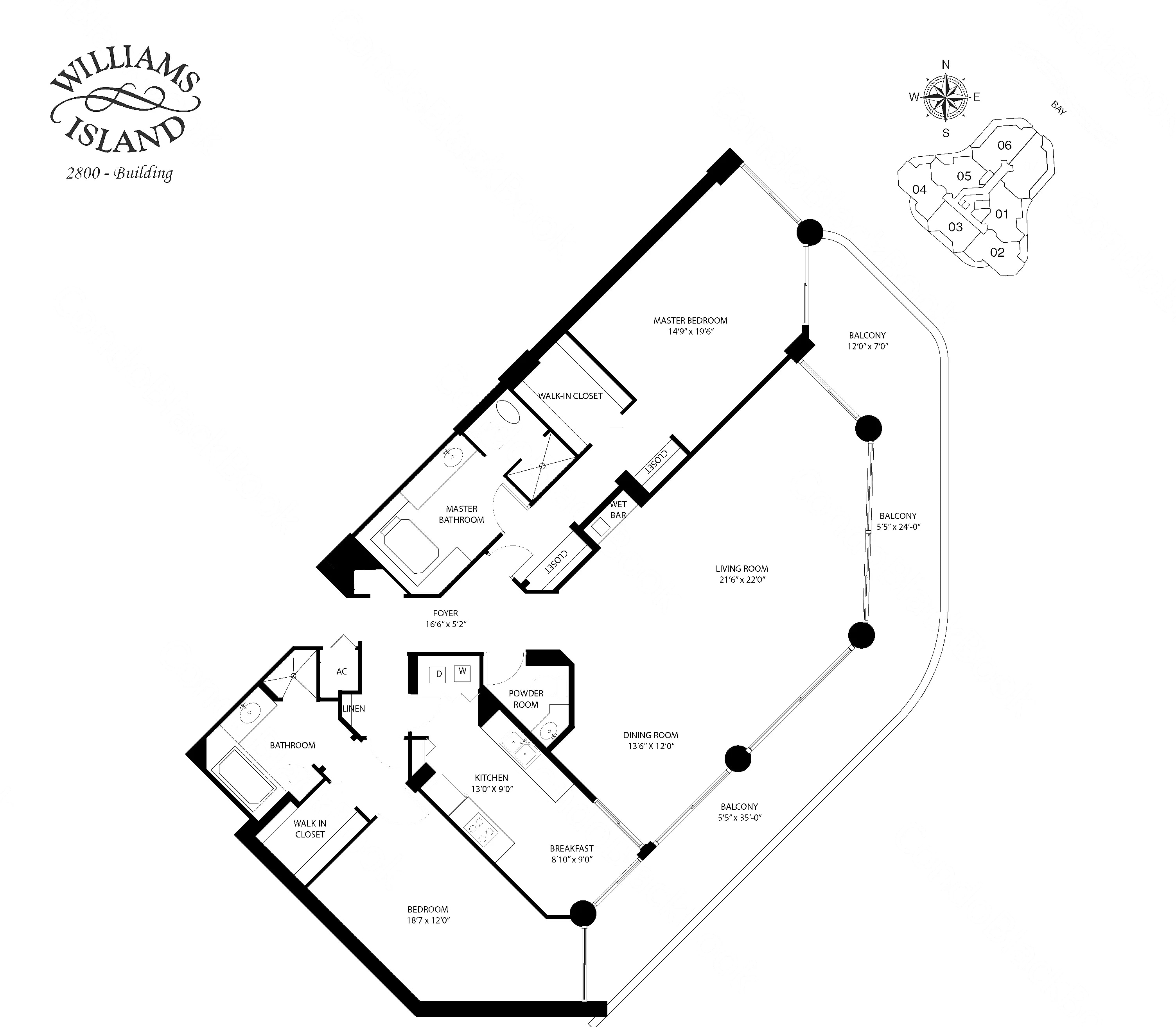 07 floor plan at 2800 Island Blvd, Williams Island