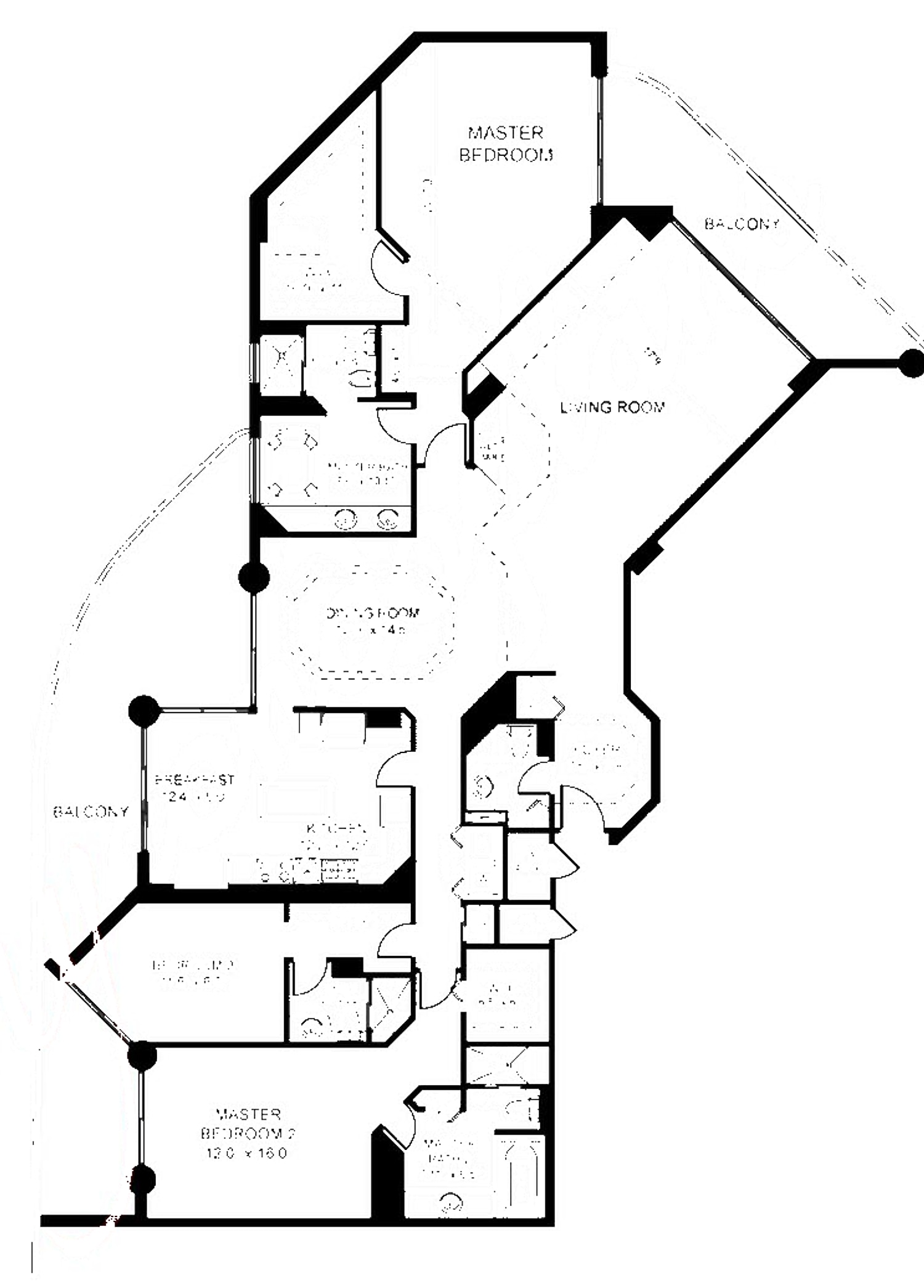 03 floor plan at 3000 Island Blvd, Williams Island