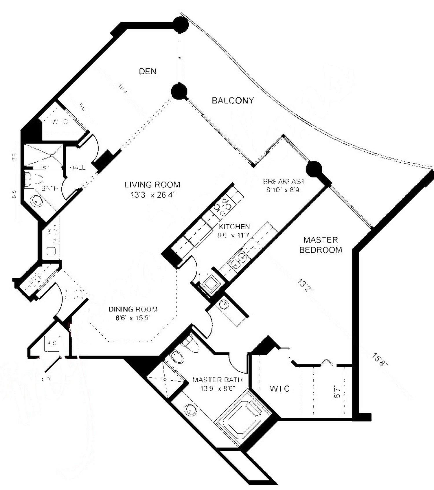 04 floor plan at 3000 Island Blvd, Williams Island