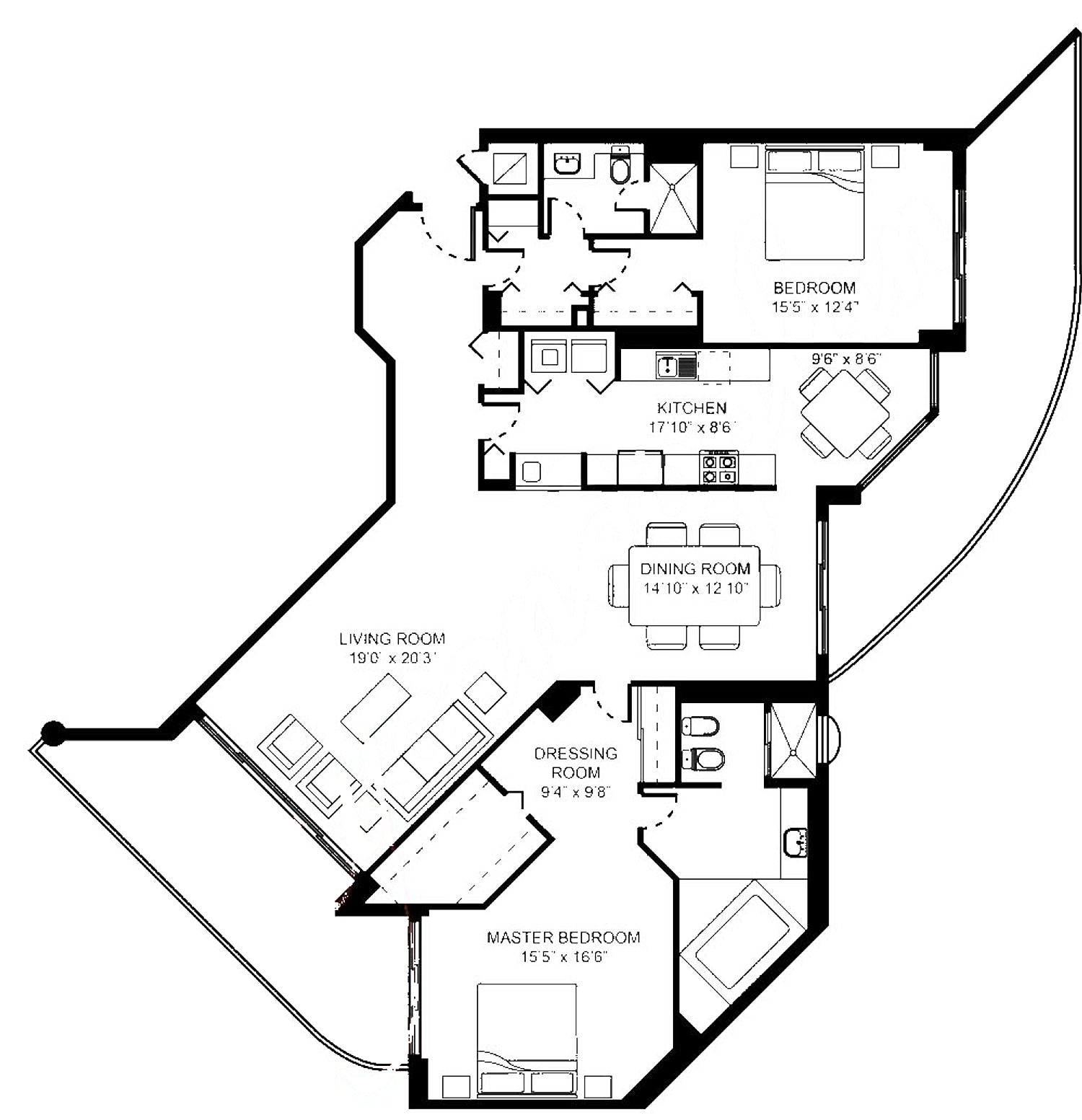 04 floor plan at 4000 Island Blvd, Williams Island