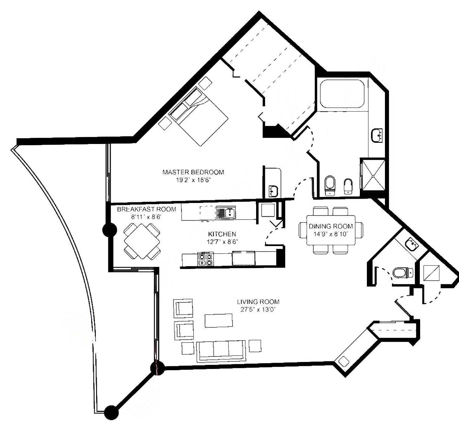 05 floor plan at 4000 Island Blvd, Williams Island