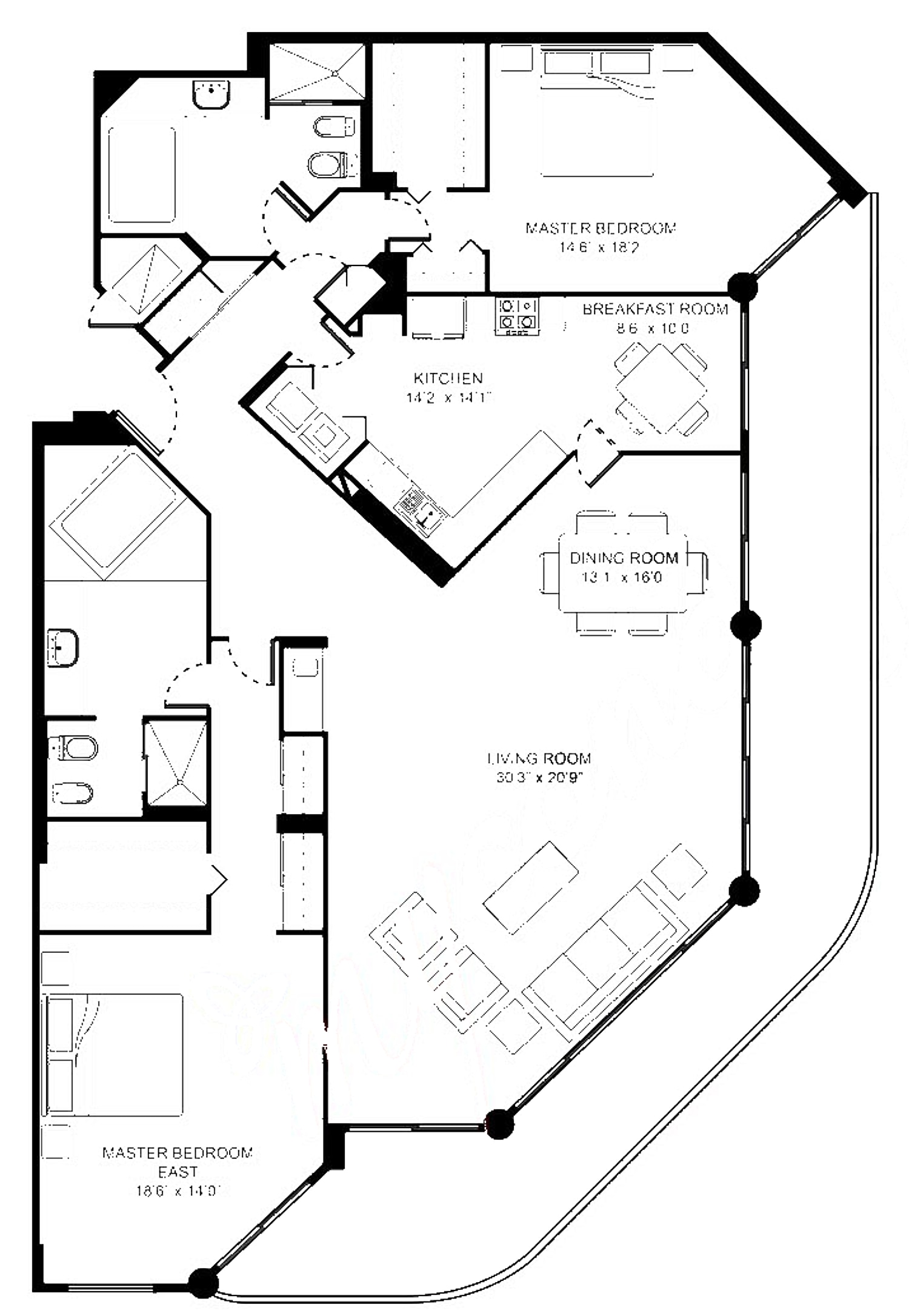 07 floor plan at 4000 Island Blvd, Williams Island