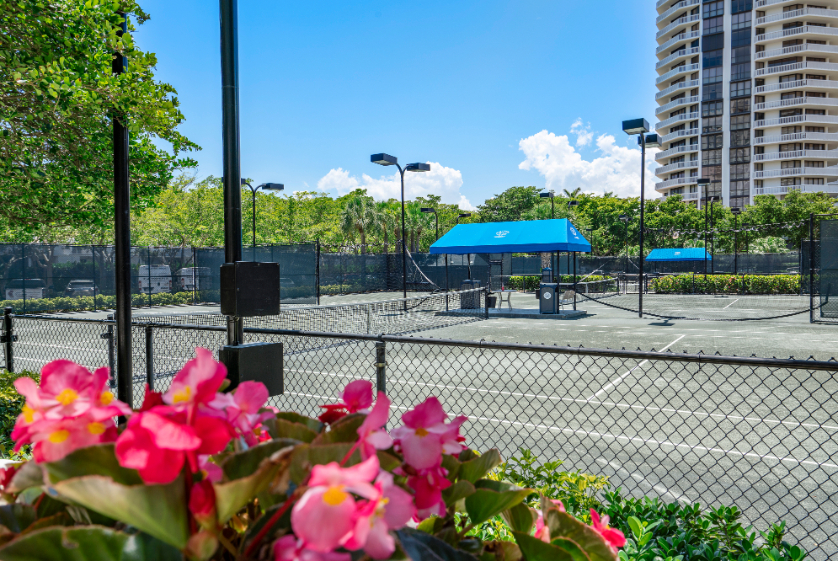 Williams Island clay tennis courts