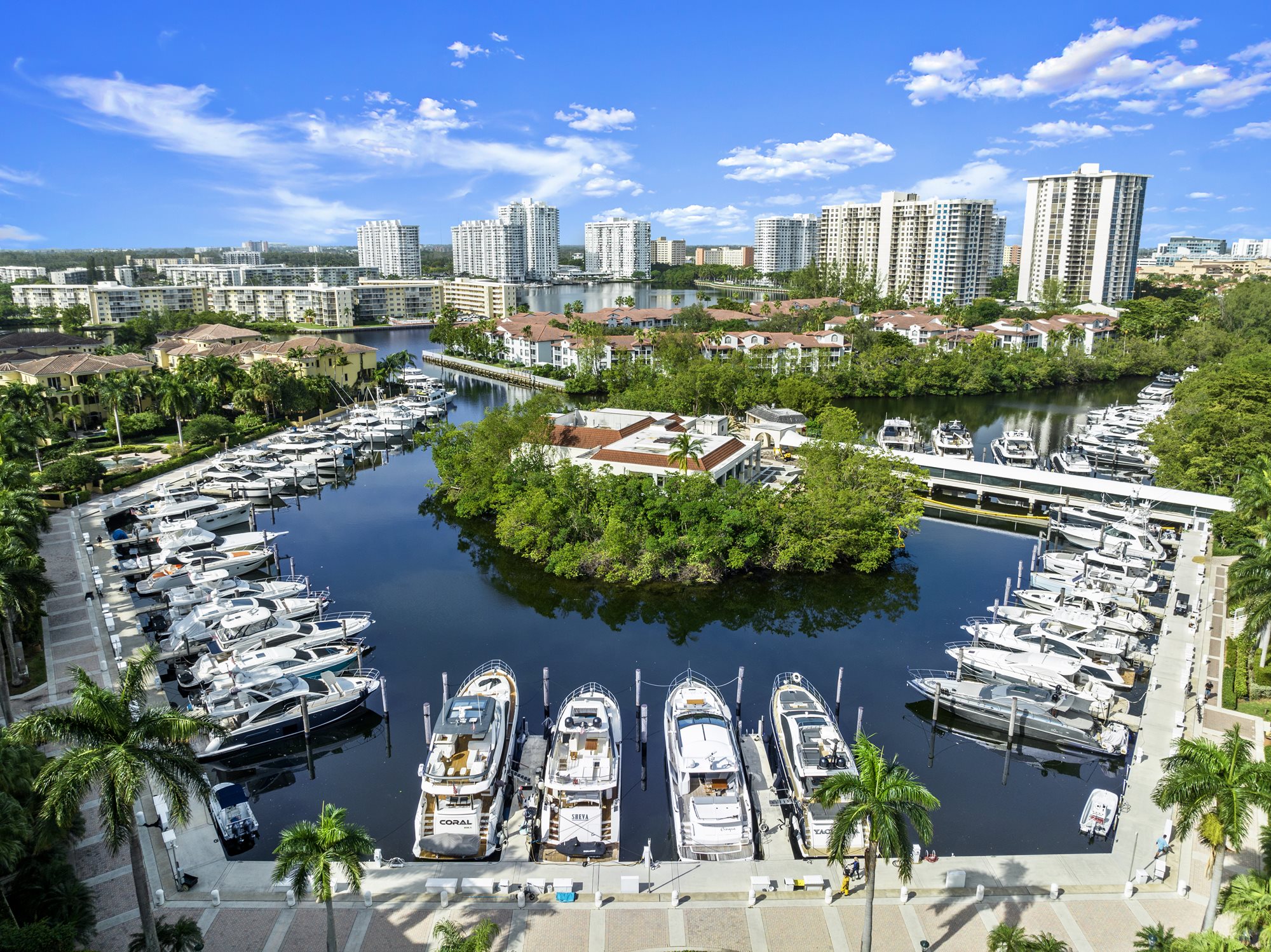 Williams Island Marina on the Intracoastal Waterway
